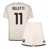 Otroški Nogometni dresi AS Roma Andrea Belotti #11 Gostujoči 2023-24 Kratek Rokav (+ Kratke hlače)